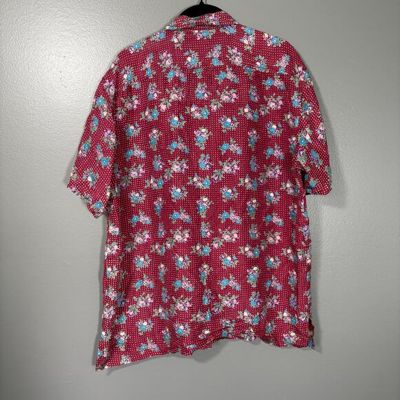 O'Kief & O'Kief Collection 100% Silk Vintage 1980s Button Up Shirt - Size Medium - Picture 5 of 5